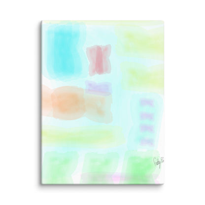 Watercolor abstract canvas print