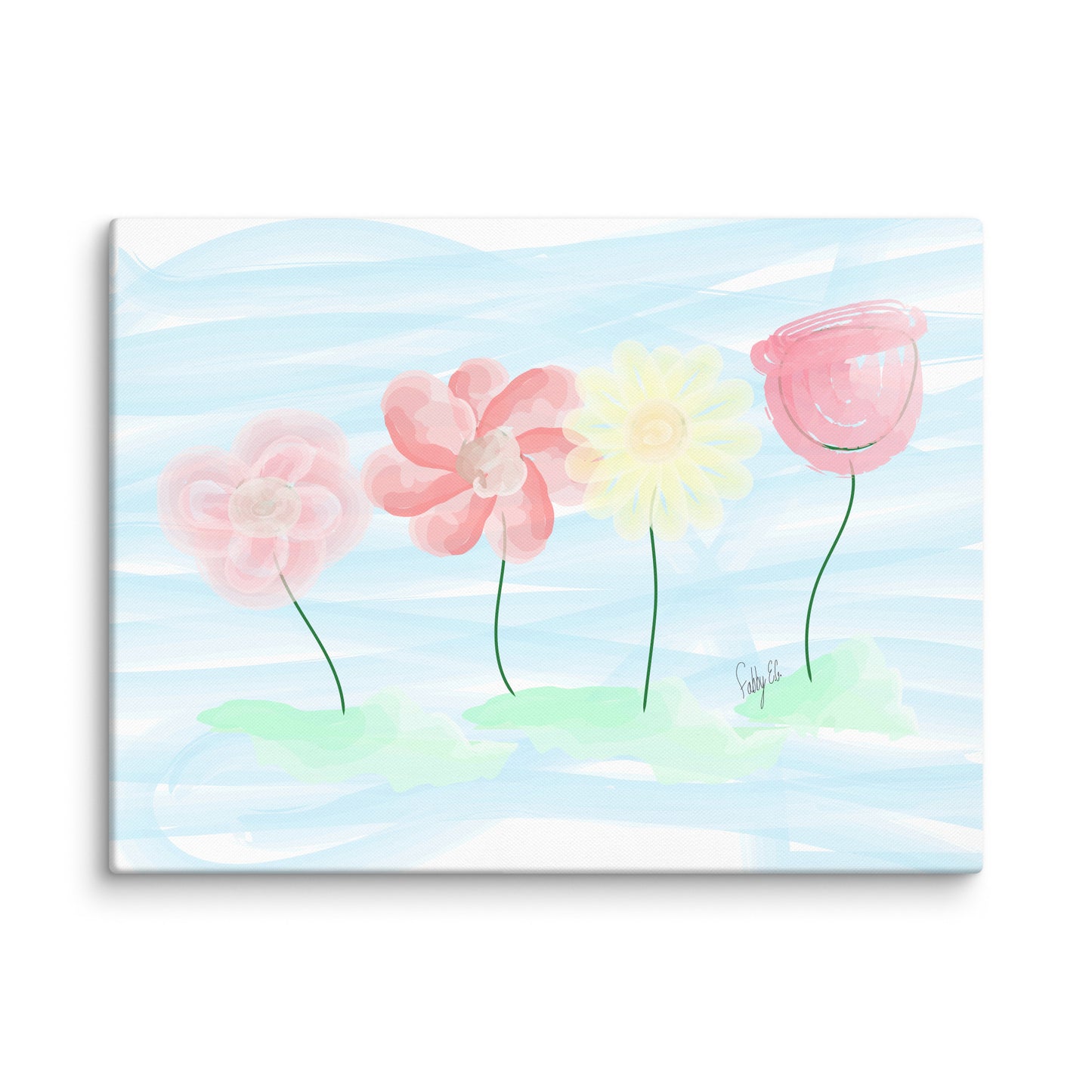 Buy myself flowers canvas print