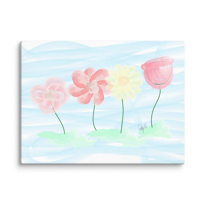 Buy myself flowers canvas print