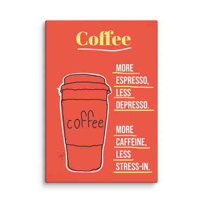 More espresso canvas print