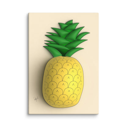 Pineapple 3D canvas print