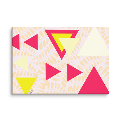 Triangular petals canvas print