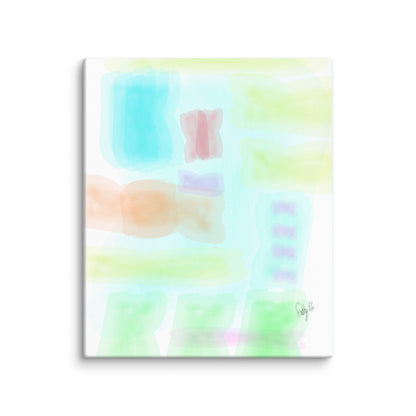 Watercolor abstract canvas print