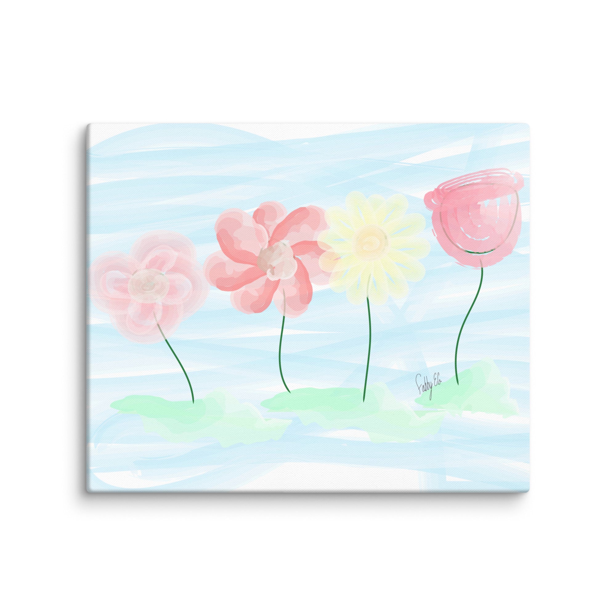 Buy myself flowers canvas print