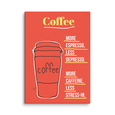 More espresso canvas print