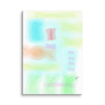 Watercolor abstract canvas print