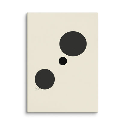 Type A dots canvas print