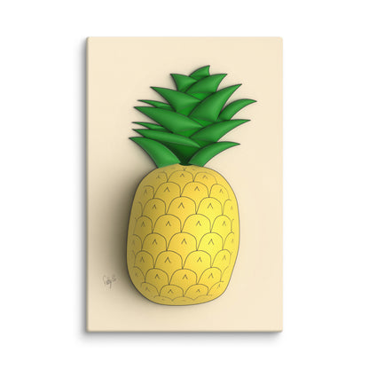 Pineapple 3D canvas print