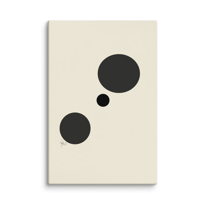 Type A dots canvas print