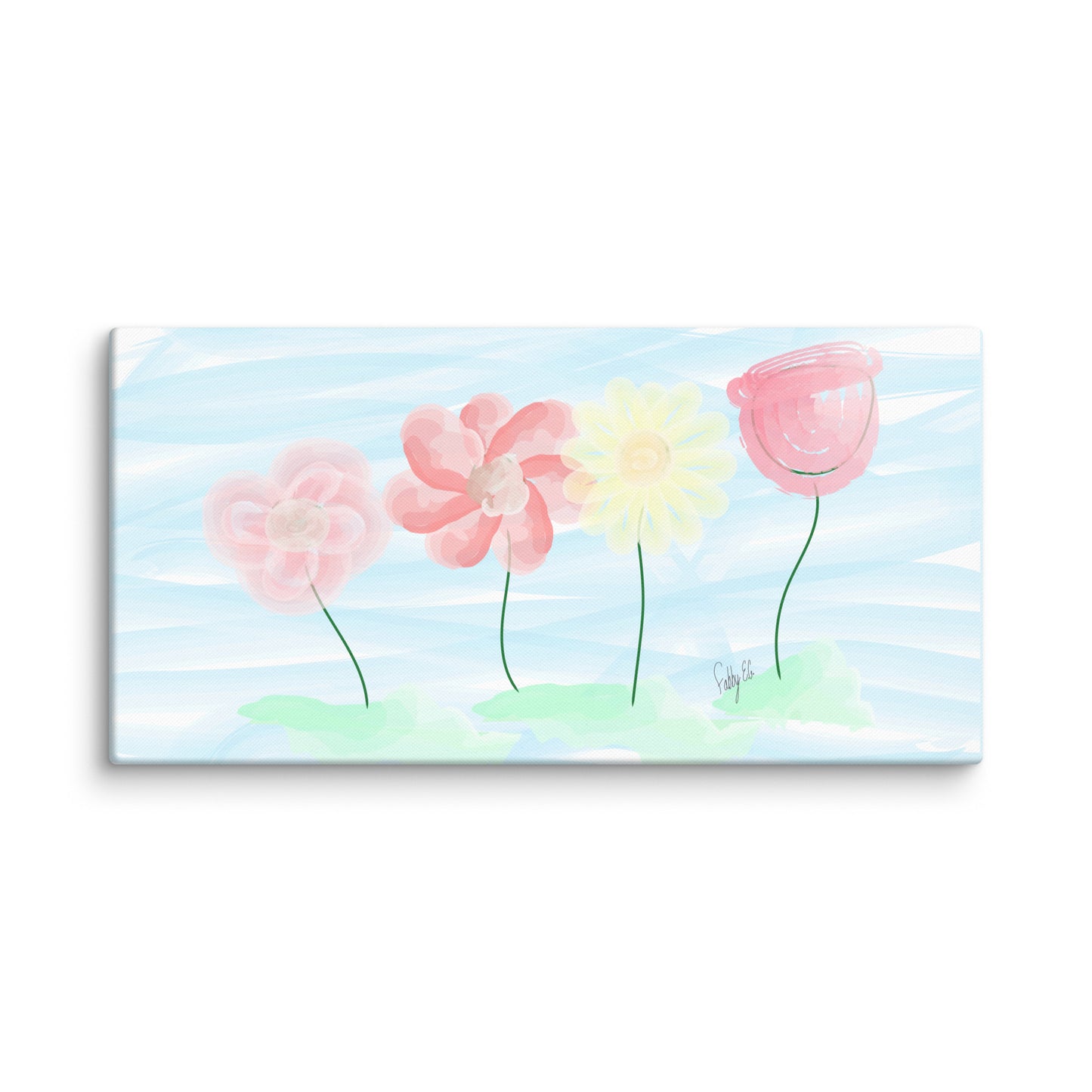 Buy myself flowers canvas print