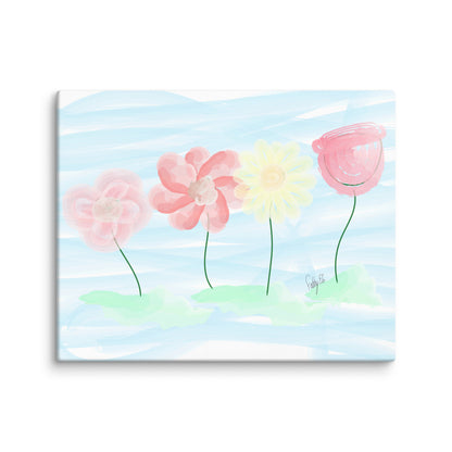 Buy myself flowers canvas print