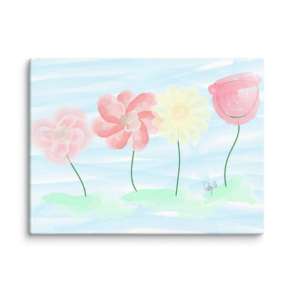 Buy myself flowers canvas print