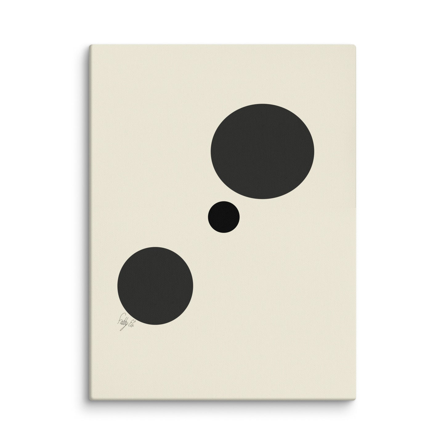 Type A dots canvas print