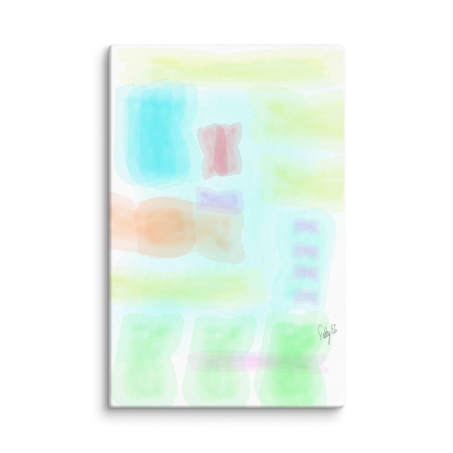 Watercolor abstract canvas print