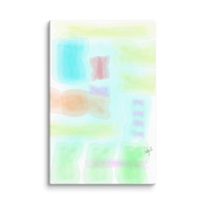 Watercolor abstract canvas print