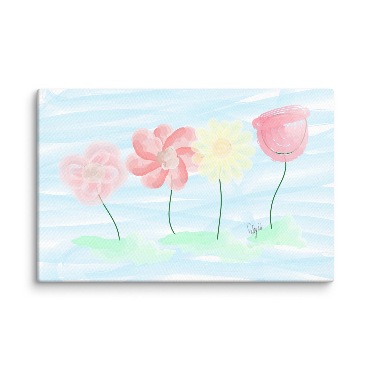 Buy myself flowers canvas print