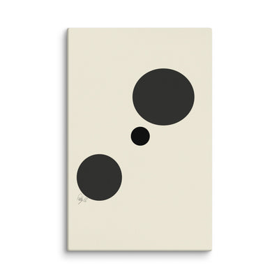 Type A dots canvas print