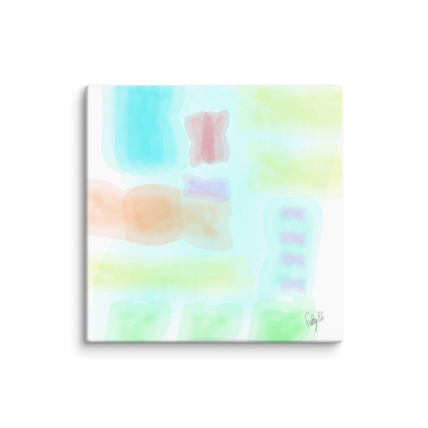 Watercolor abstract canvas print