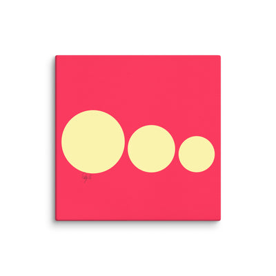 This escalated quickly pink canvas print