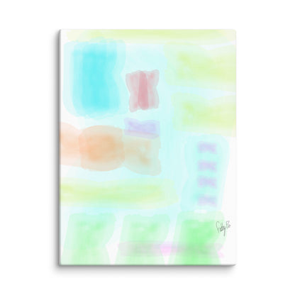 Watercolor abstract canvas print