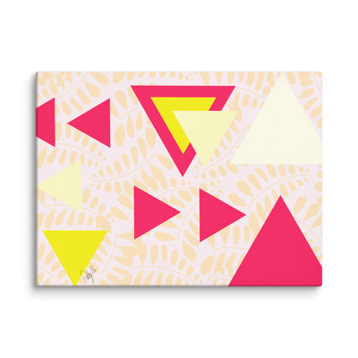 Triangular petals canvas print