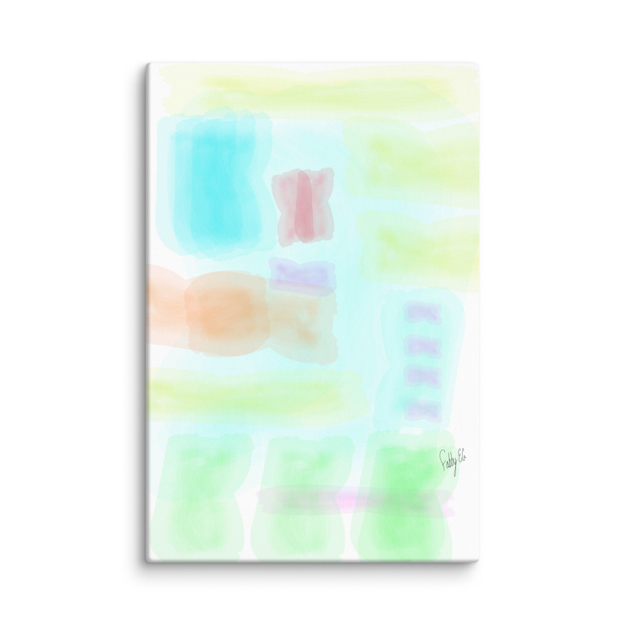 Watercolor abstract canvas print