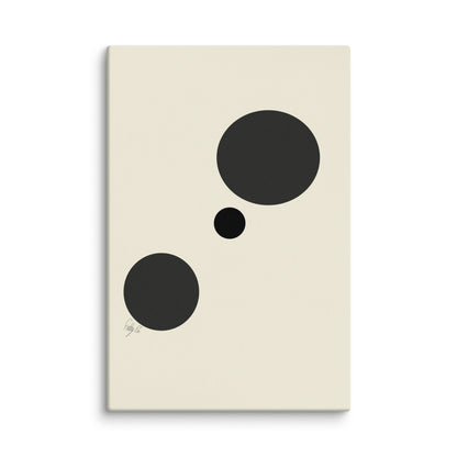 Type A dots canvas print