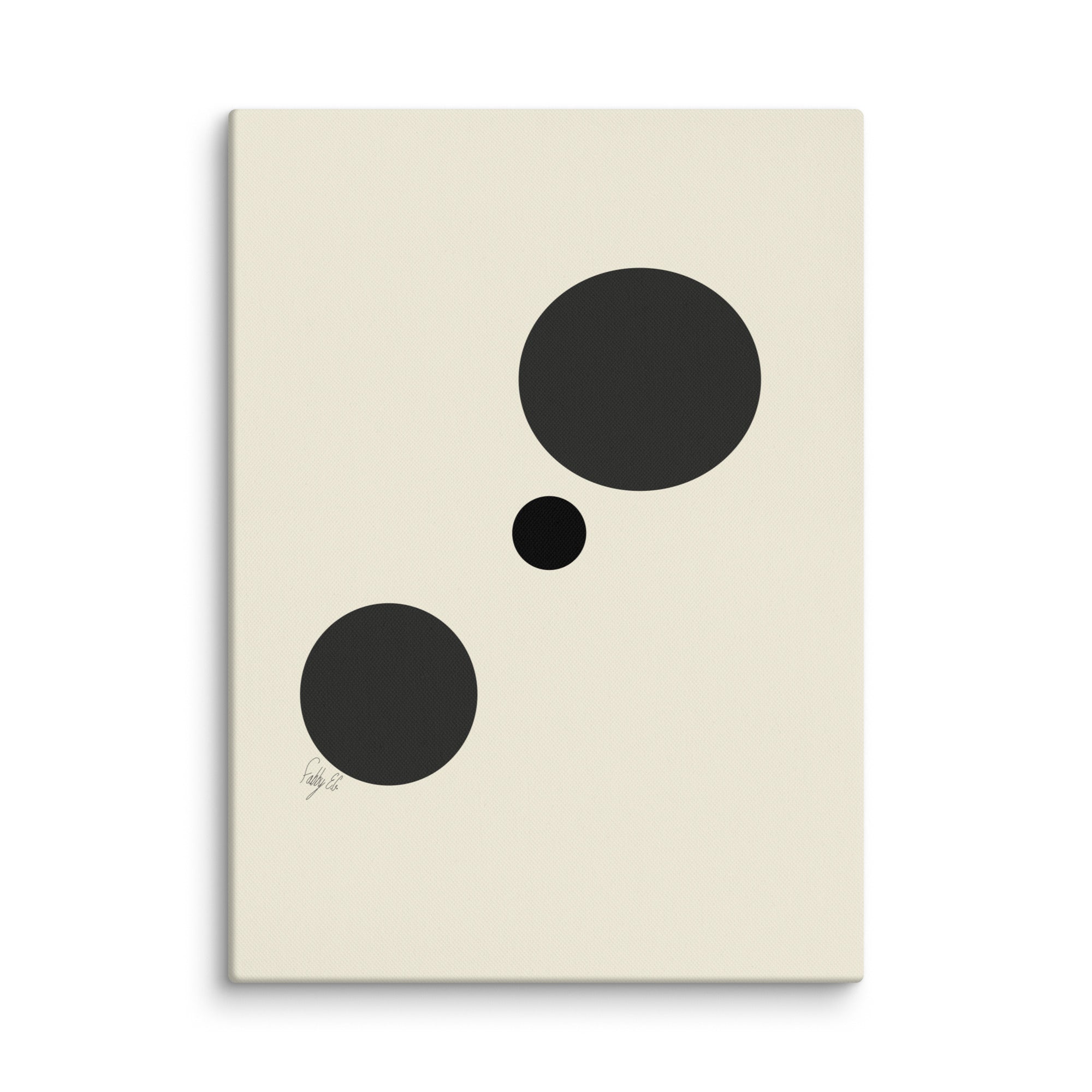 Type A dots canvas print