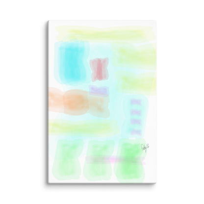 Watercolor abstract canvas print