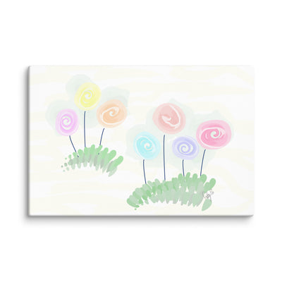 Women’s day flowers canvas print