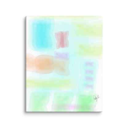 Watercolor abstract canvas print