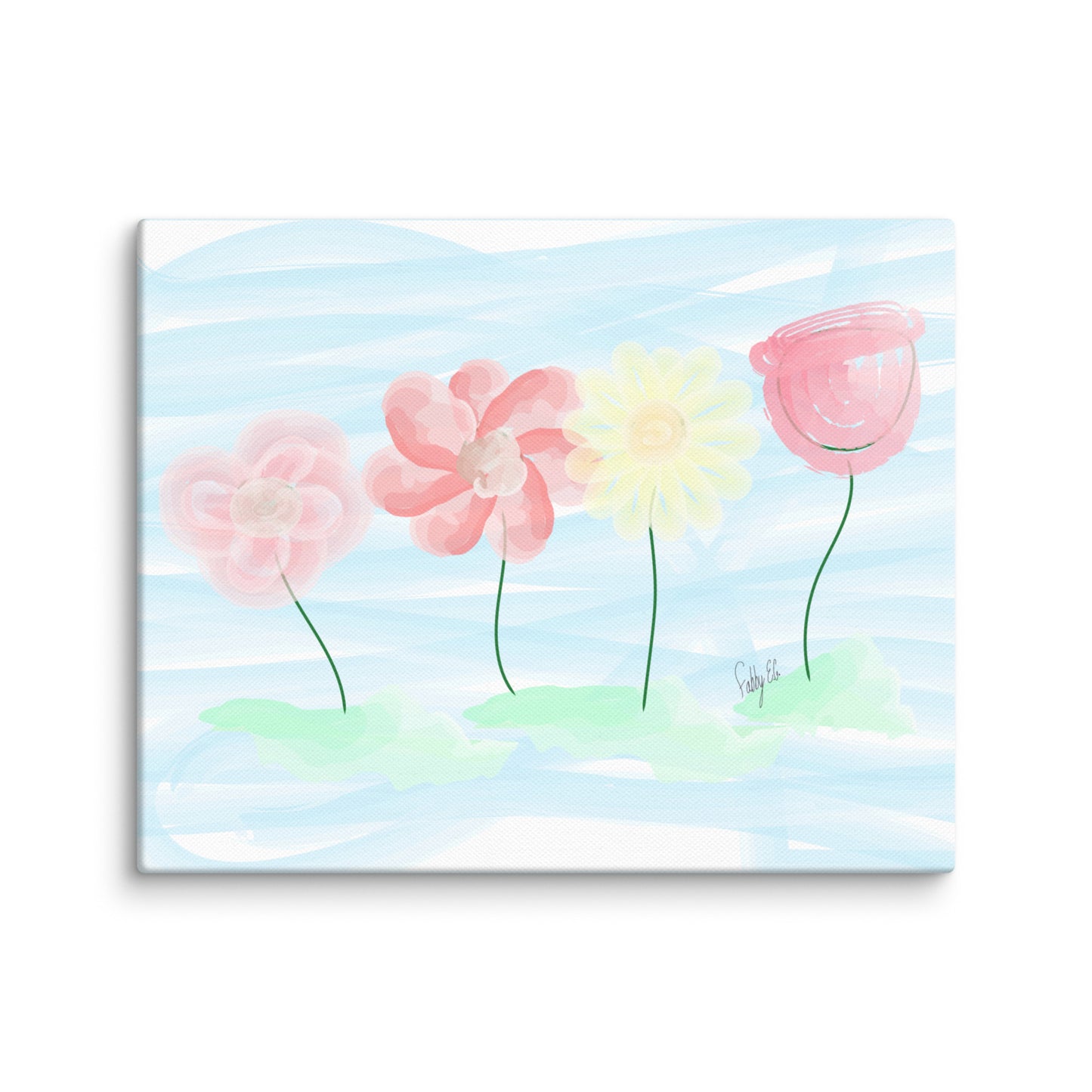 Buy myself flowers canvas print