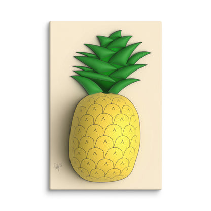 Pineapple 3D canvas print