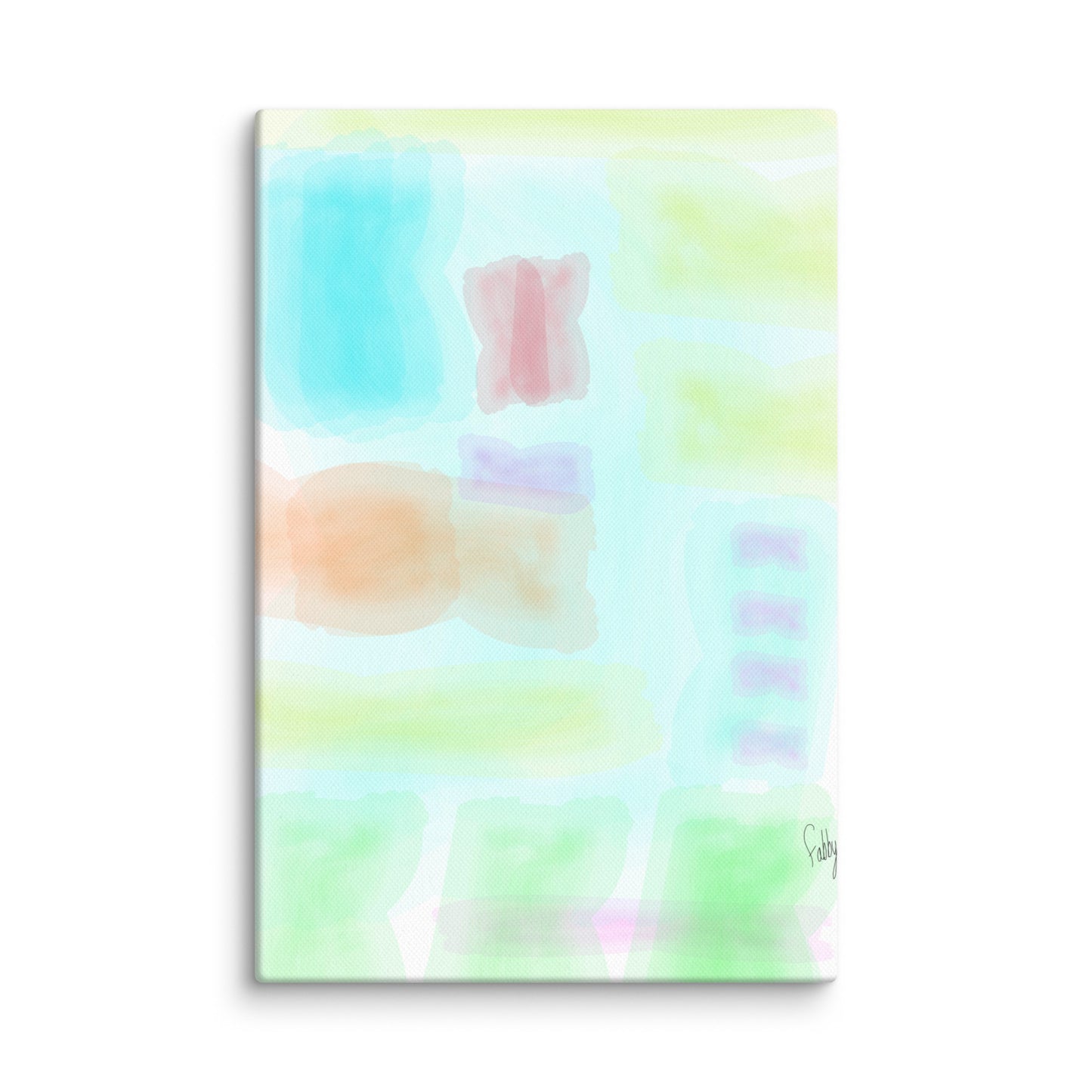 Watercolor abstract canvas print