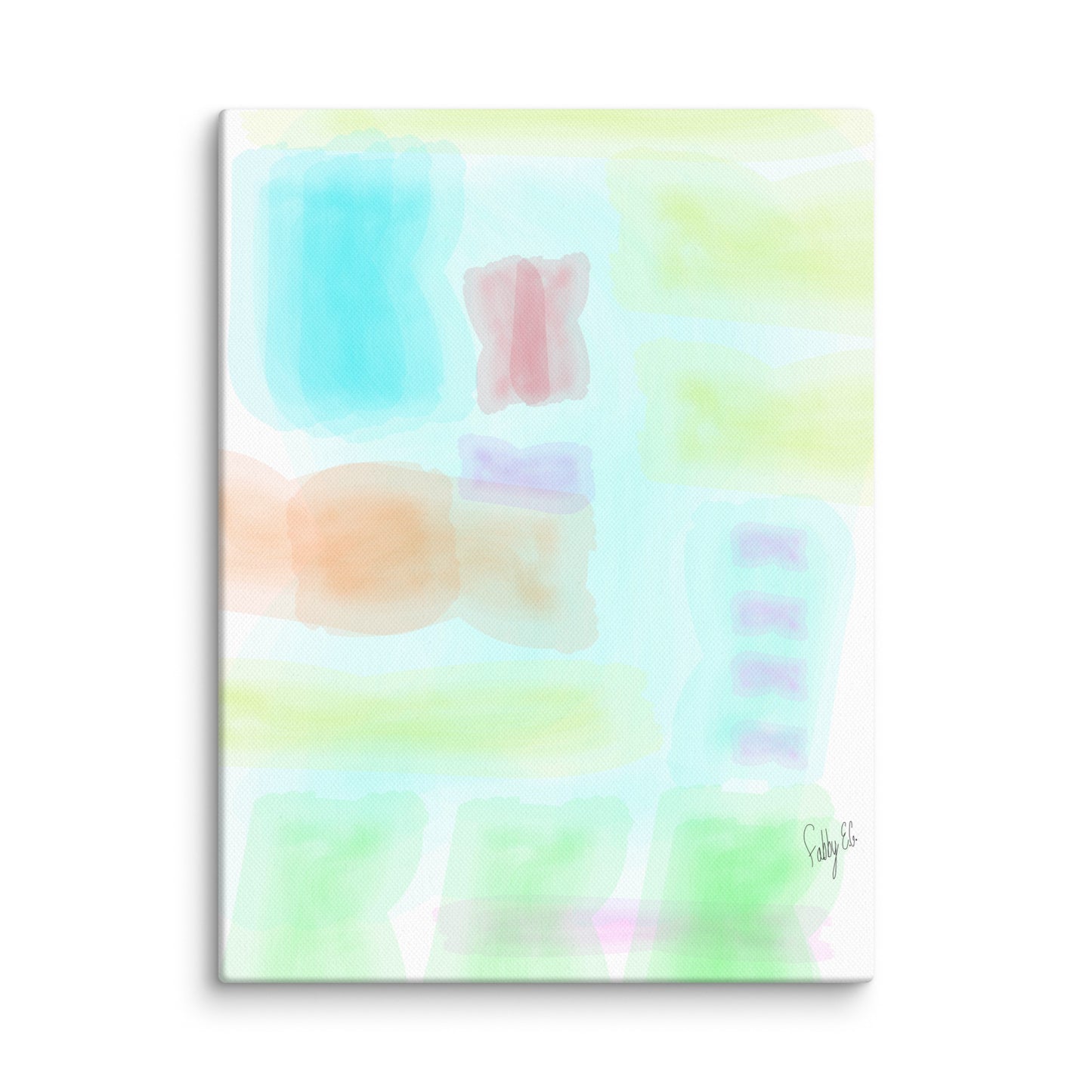 Watercolor abstract canvas print