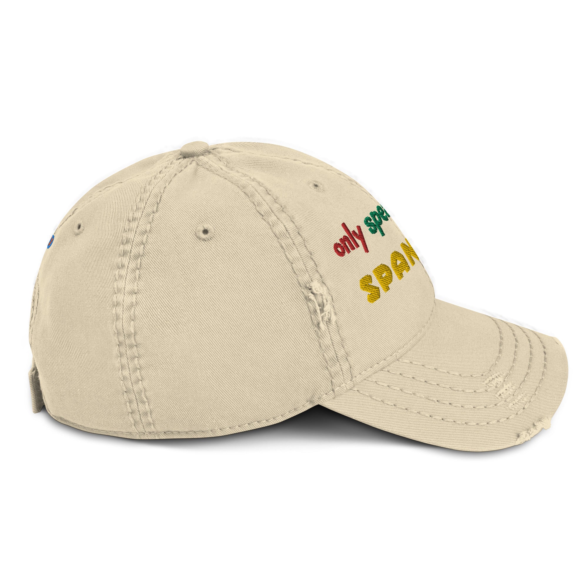 Only Speako Spanglish, embroidery Distressed hat