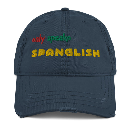 Only Speako Spanglish, embroidery Distressed hat