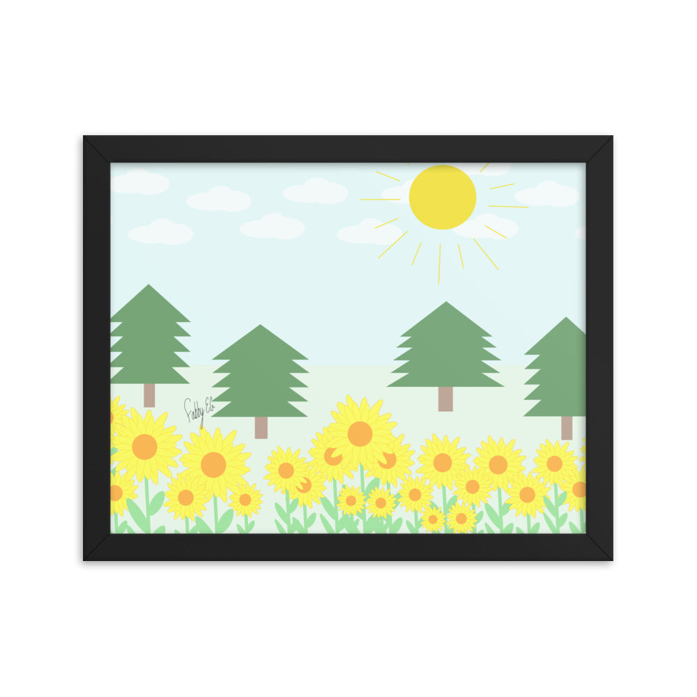 Peace day (horizontal) framed poster
