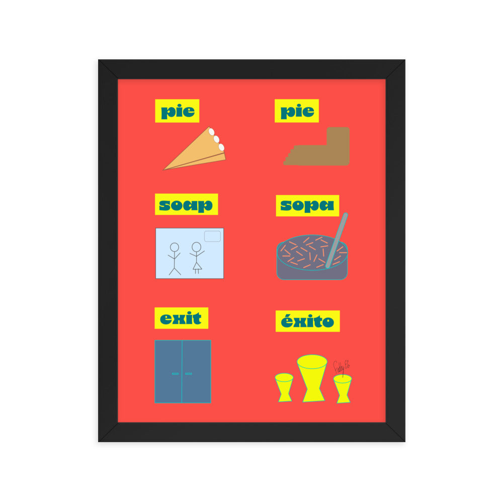 Translation day framed poster