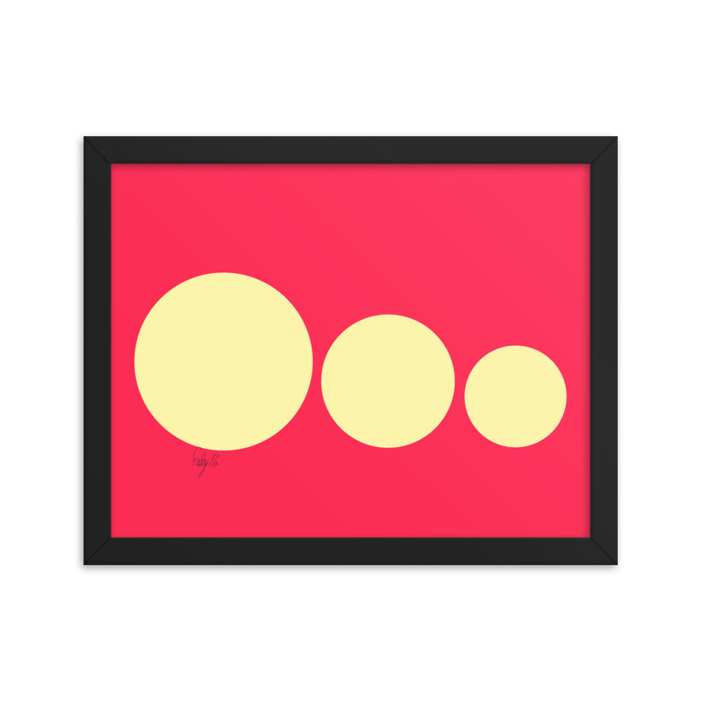 This escalated quickly pink framed poster