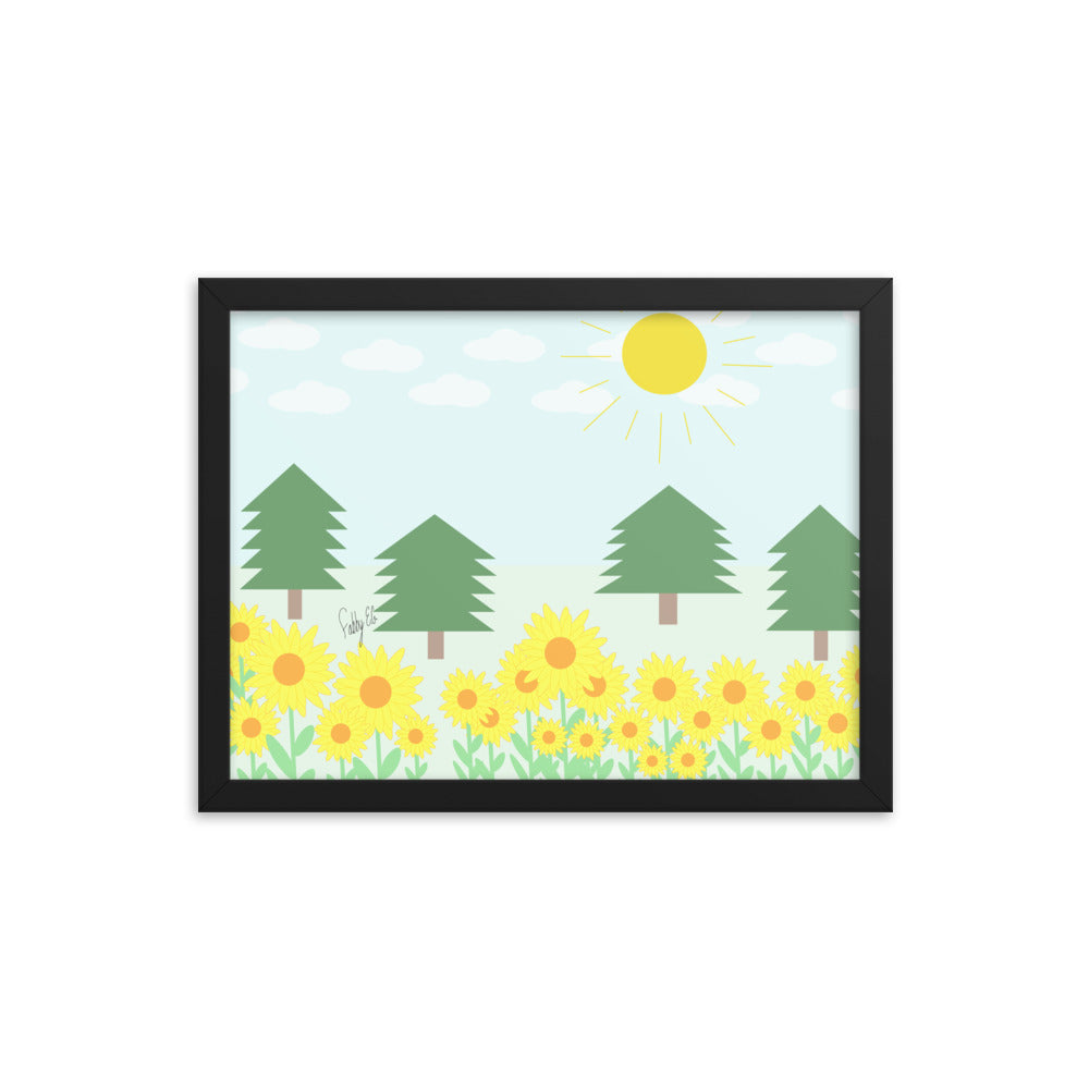 Peace day (horizontal) framed poster