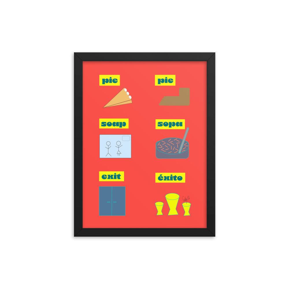 Translation day framed poster