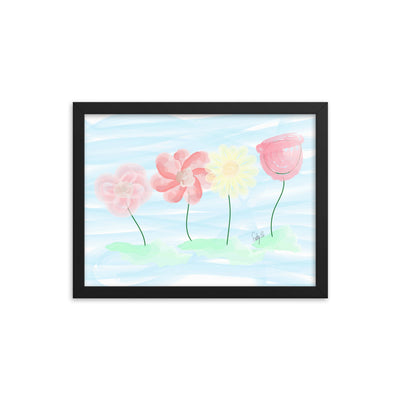 Buy myself flowers framed poster
