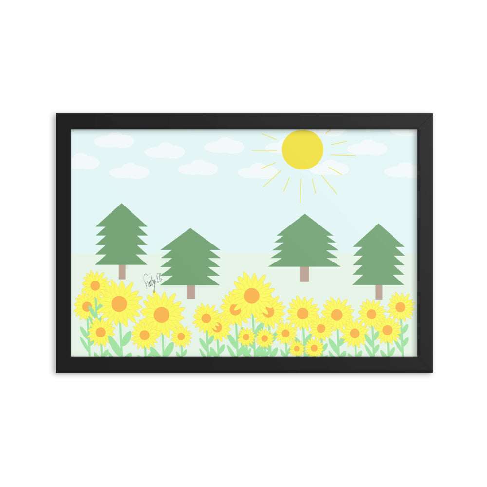 Peace day (horizontal) framed poster