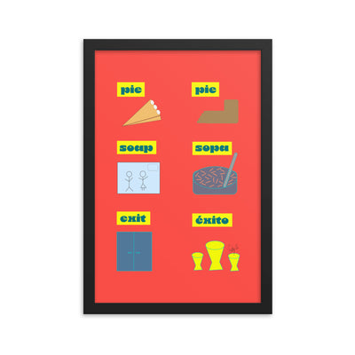 Translation day framed poster