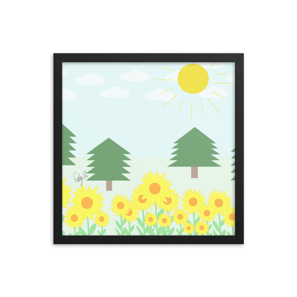 Peace day (horizontal) framed poster