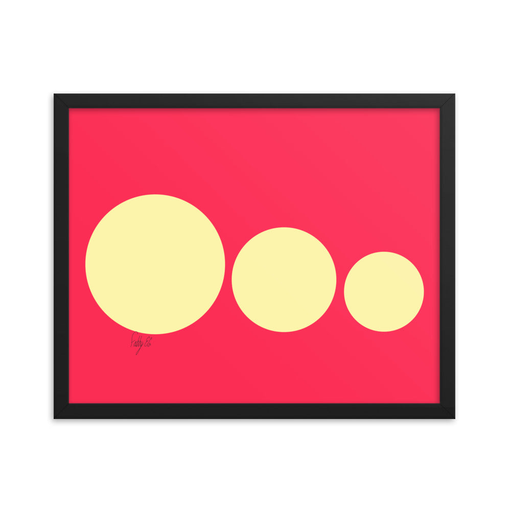 This escalated quickly pink framed poster