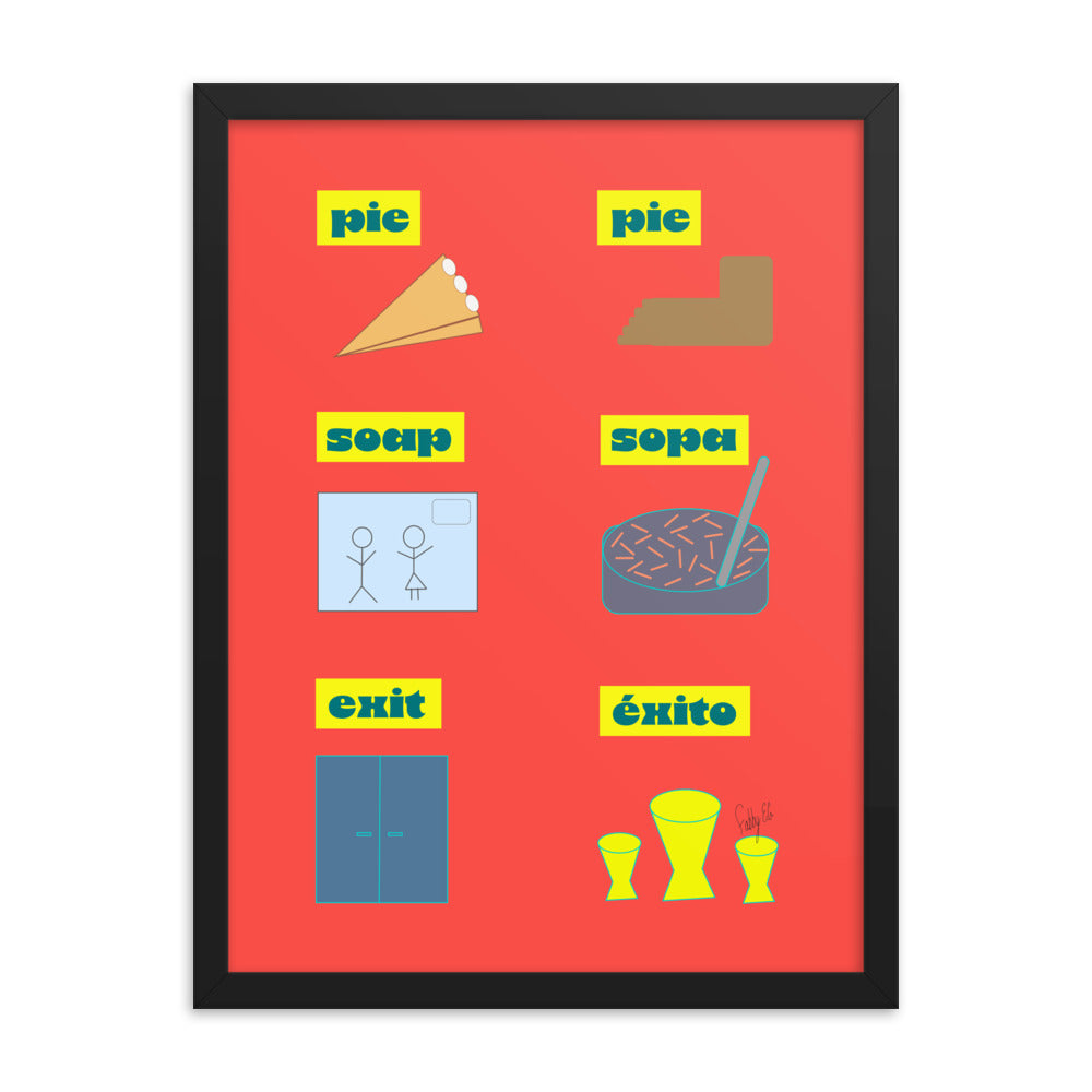 Translation day framed poster