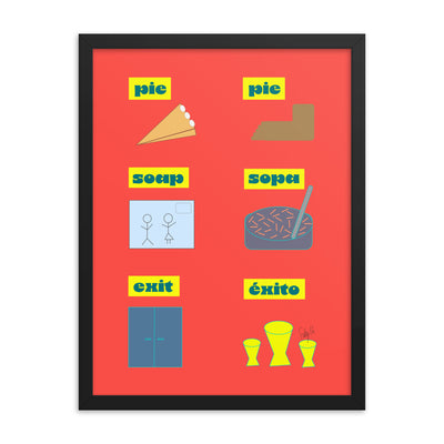 Translation day framed poster