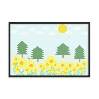 Peace day (horizontal) framed poster